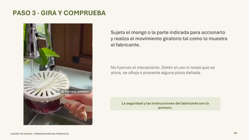 Lavador y enjuagador de verduras